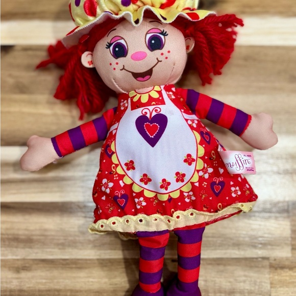 Little Miss Muffin Red and Purple Rag Doll - Picture 2 of 5